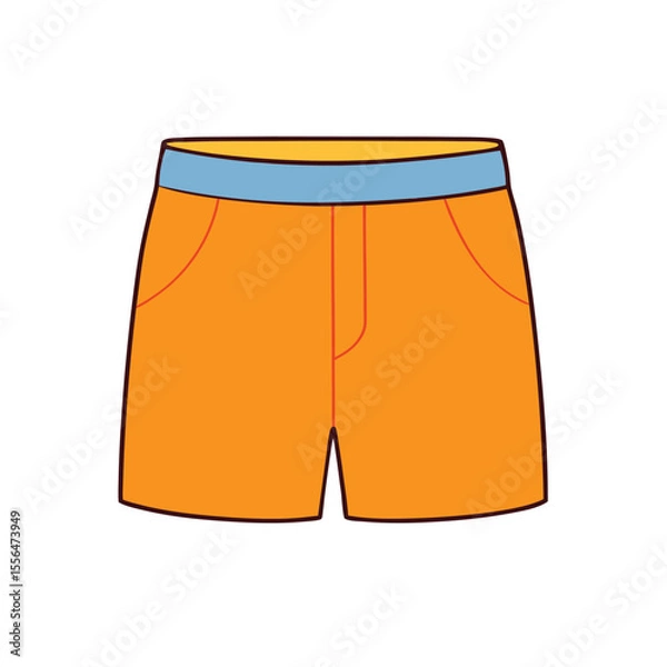Obraz Summer shorts vector art illustration
