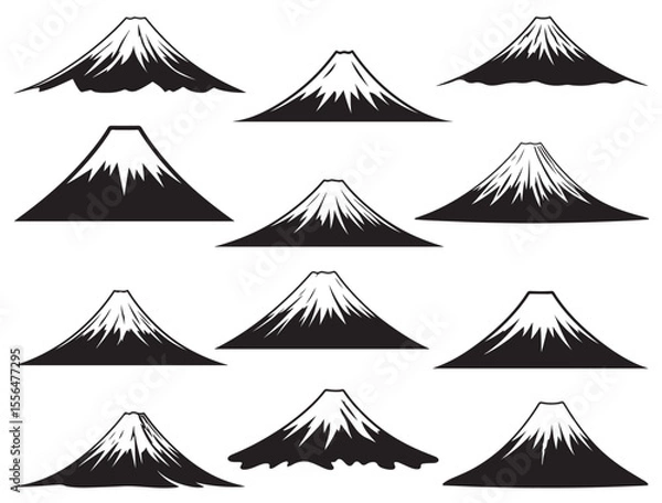 Obraz MOUNT FUJI SILHOUETTE