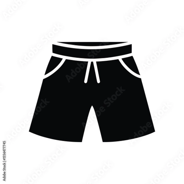 Obraz Short silhouette vector art illustration