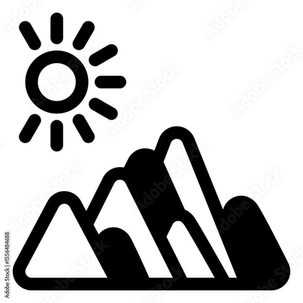 Obraz mountain icon