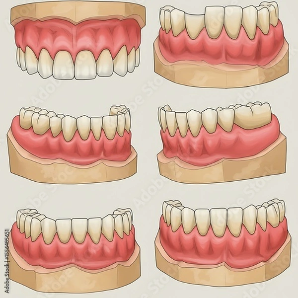 Fototapeta 3d design of a human denture