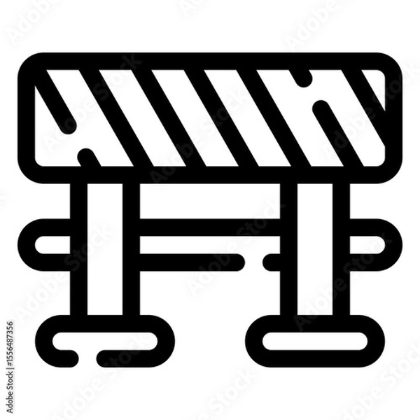 Obraz road block icon