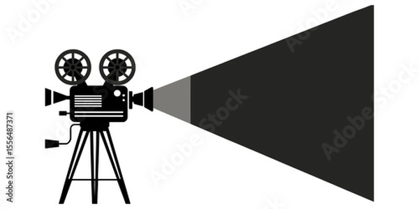 Fototapeta Vintage Movie Projector A Timeless Symbol of Cinema and Filmmaking