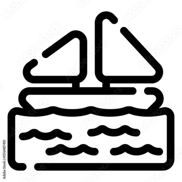 Obraz sailboat icon
