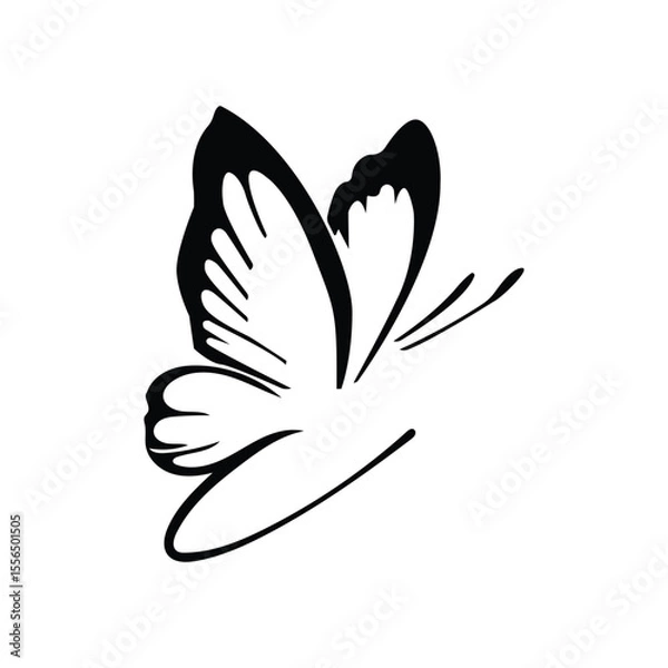 Obraz butterfly minimalist vector logo