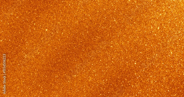 Fototapeta Orange golden glitter bokeh background. Photo can be used for New Year, Christmas and all celebration concepts.	Summer backdrop.