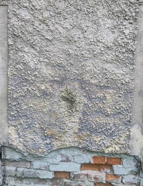 Obraz Texture - Old deteriorated brick house facade