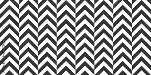 Obraz Seamless Chevron Arrow Pattern in Dark Gray