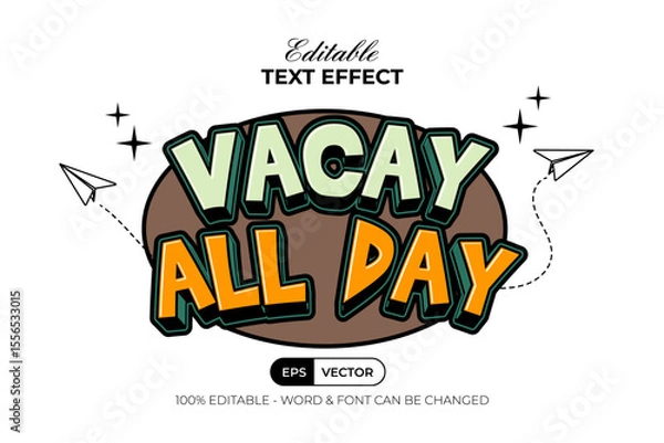 Fototapeta Summer Slogan Editable Text Effect.