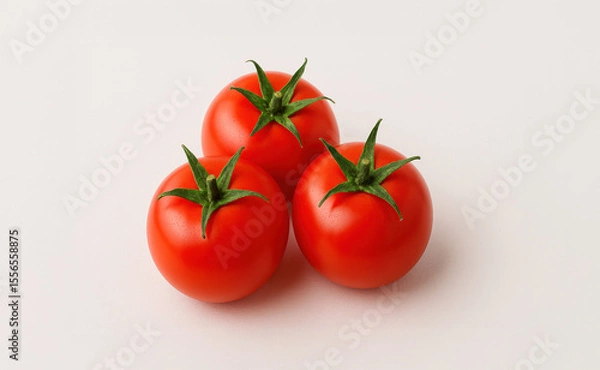 Fototapeta AI Photo of Tomatoes on Vine over Black