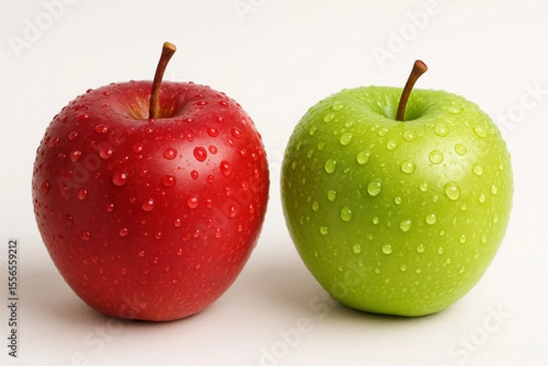 Fototapeta apples_red_green