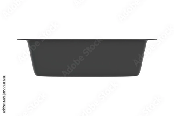 Fototapeta Mold for cake isolated on white background. Side view. 3d render