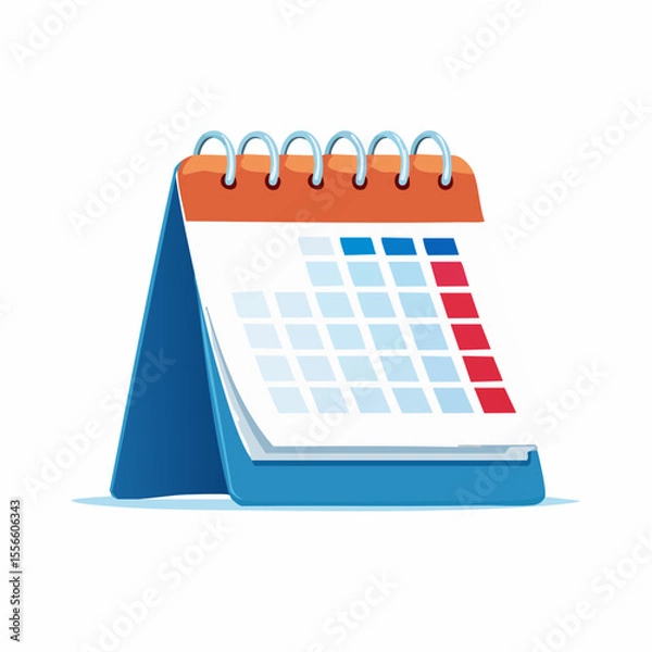Obraz A calendar flipping to a new month

