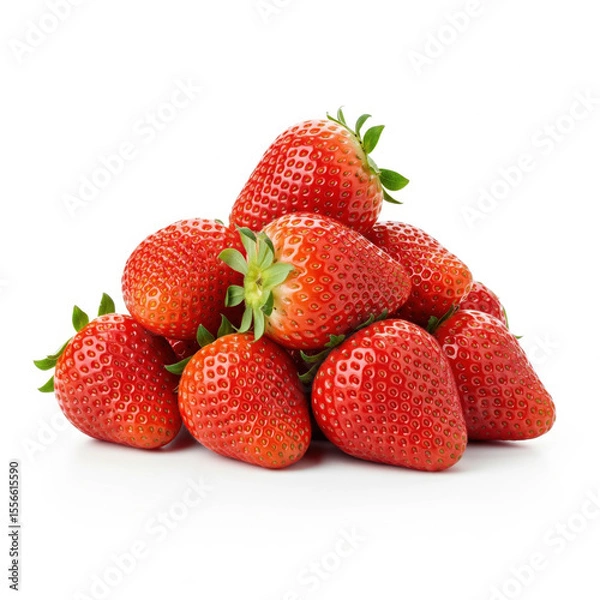 Obraz strawberries isolated on white background