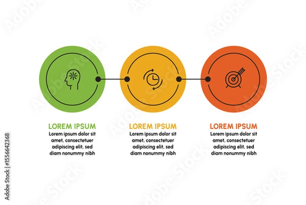 Obraz Business data visualization. timeline infographic icons designed for abstract background template milestone element modern diagram process technology digital marketing data presentation chart Vector