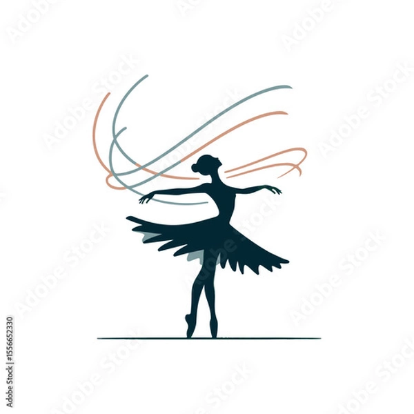 Fototapeta A twirling ballerina