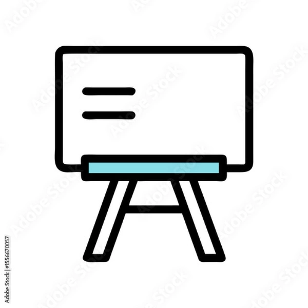 Fototapeta Minimalist Light Blue Line Against a Dark Background for Graphic Design Projects