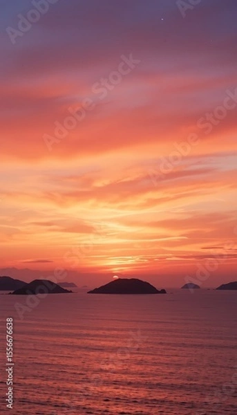 Fototapeta Peaceful Island at Dusk