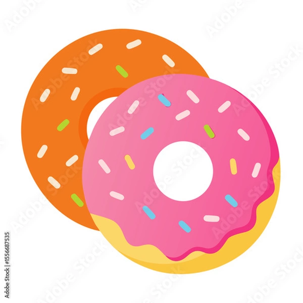 Obraz donut with chocolate icing