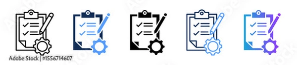 Obraz Requirements multiple icon