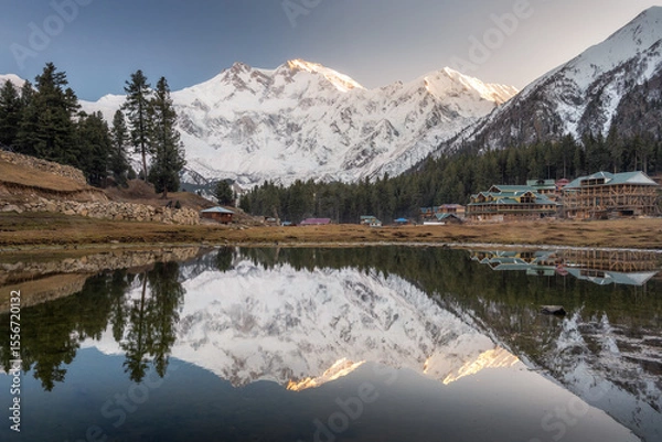 Obraz Alpine Reflection at Sunrise