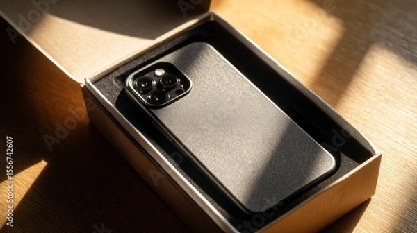 Obraz Smartphone in protective case box