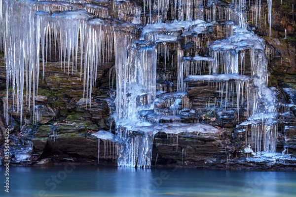 Obraz 秩父 三十槌の氷柱