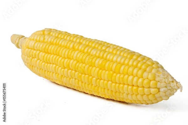 Fototapeta The High-resolution photo of a corn cob with a 45MP camera.
