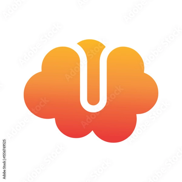 Fototapeta Brain Logo Vector Art  Icons  and Graphics