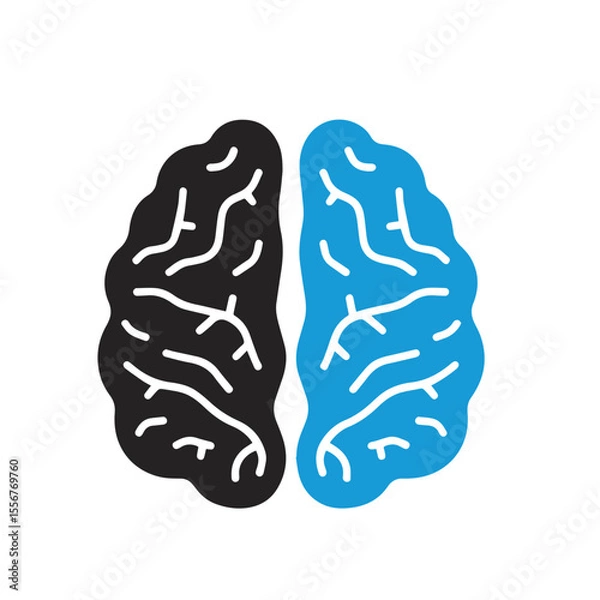 Fototapeta Brain Logo Vector Art  Icons  and Graphics