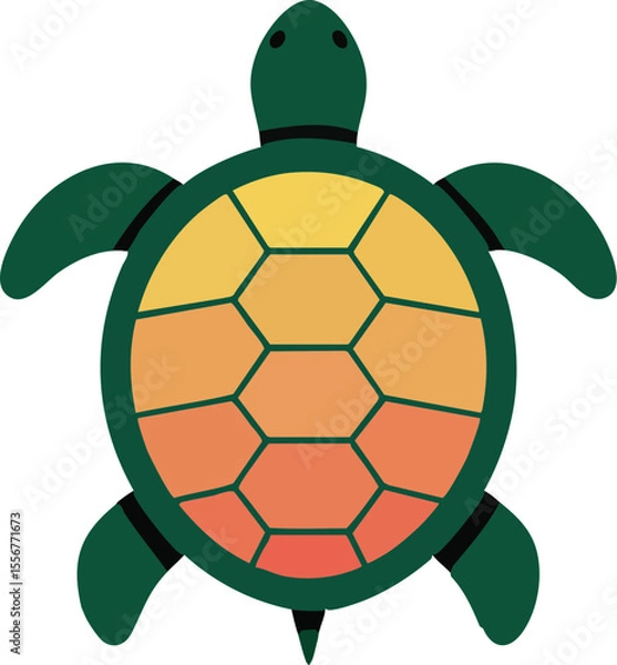 Obraz Turtle Vector Icon