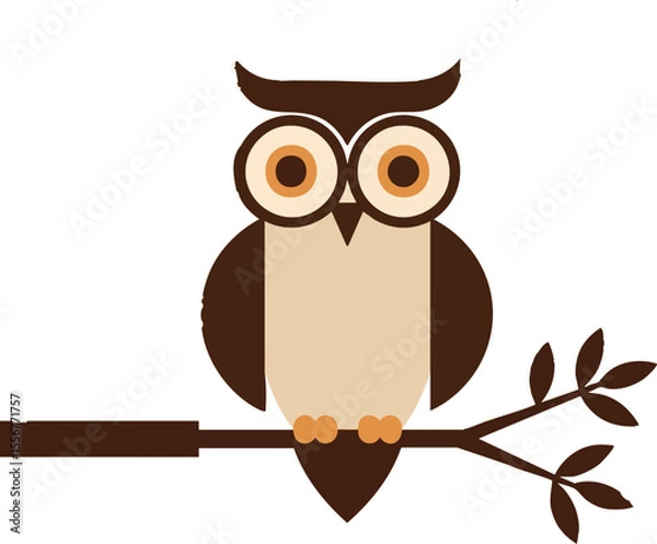Obraz Cartoon Owl Vector Graphic