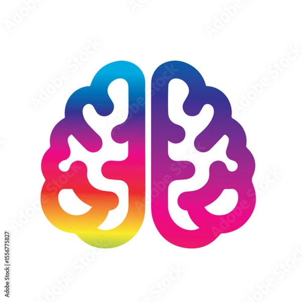 Fototapeta Brain Logo Vector Art  Icons  and Graphics