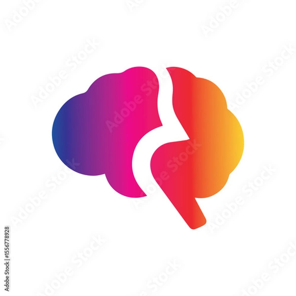 Fototapeta Brain Logo Vector Art  Icons  and Graphics