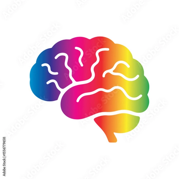 Fototapeta Brain Logo Vector Art  Icons  and Graphics