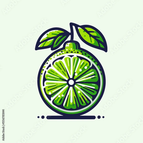 Obraz lemon with leaves