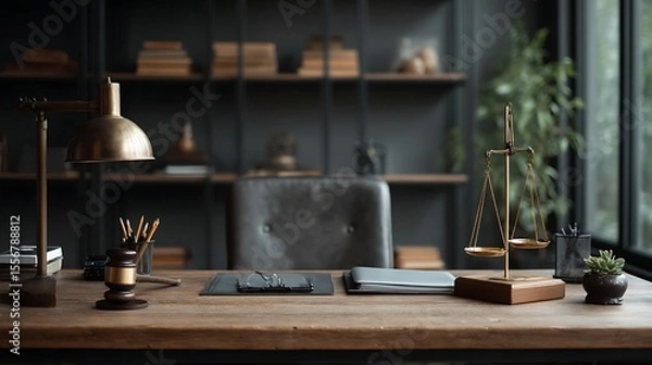 Fototapeta Law office justice scale