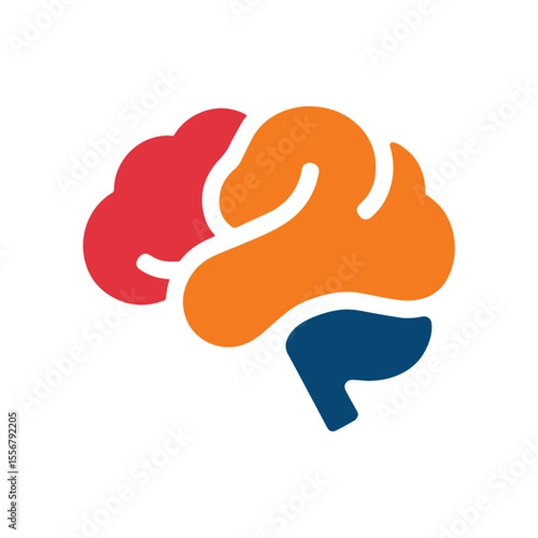 Fototapeta Brain Logo Vector Art  Icons  and Graphics