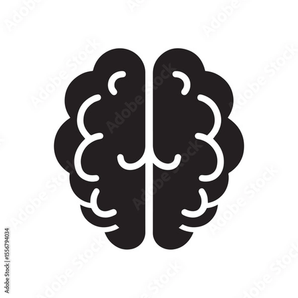 Fototapeta Brain Logo Vector Art  Icons  and Graphics