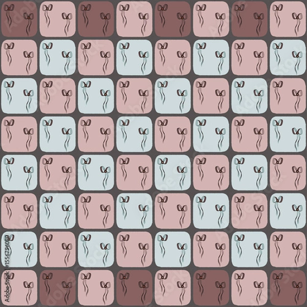 Obraz seamless pattern with bow 