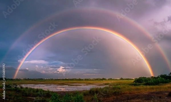 Obraz Natural phenomenon of rainbow