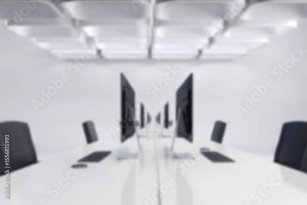 Obraz Computer graphic image of desktop pc at office