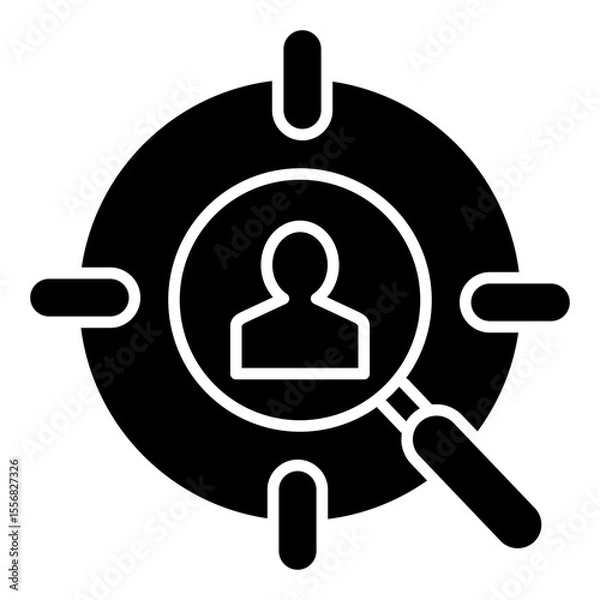 Obraz Target Audience Glyph Icon