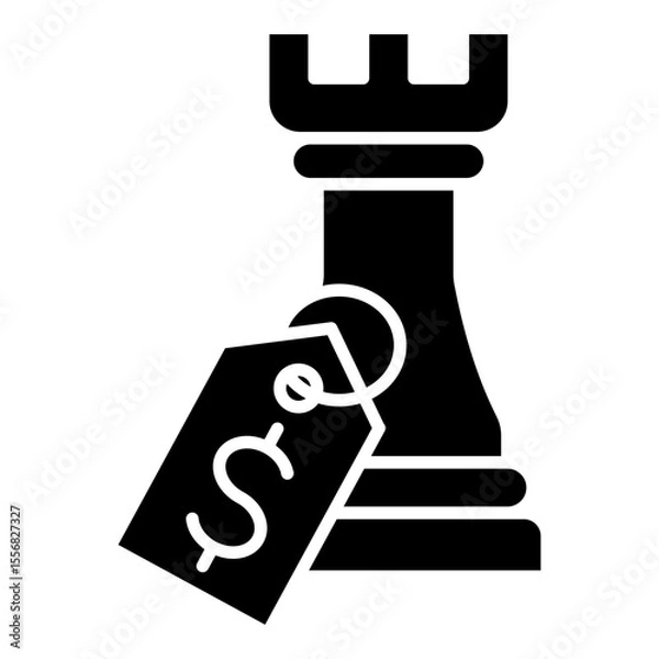 Obraz Pricing Strategy Glyph Icon