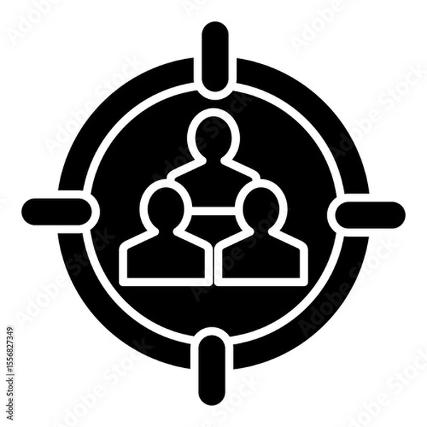 Obraz Target Audience Glyph Icon