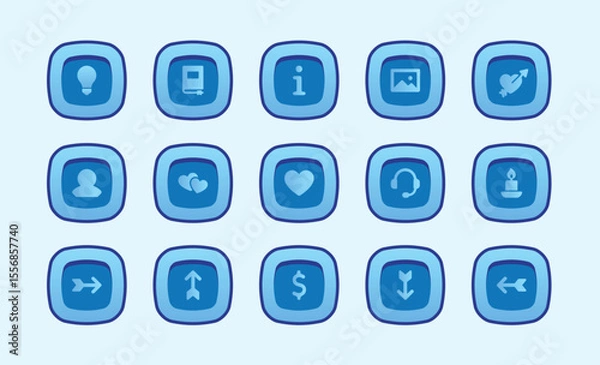 Obraz Game UI Button Graphic Pack