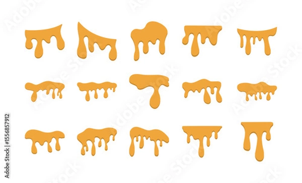 Obraz Dripping Honey and Syrup Elements