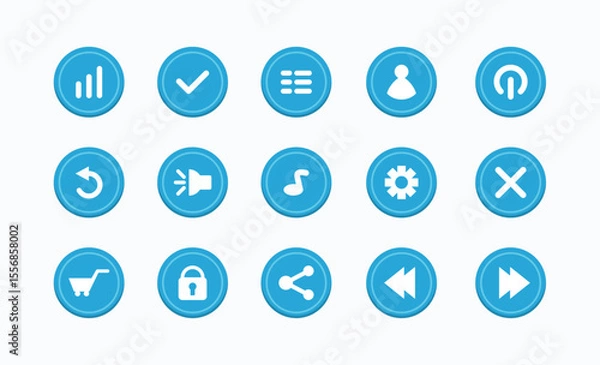 Obraz Game UI Button Graphic Pack