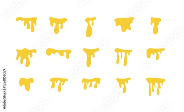 Obraz Dripping Honey and Syrup Elements