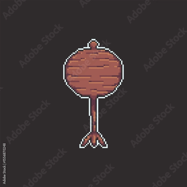 Fototapeta this is signpost icon in pixel art with colorful color and black background ,this item good for presentations,stickers, icons, t shirt design,game asset,logo and your project.